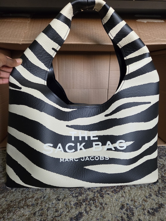 Marc Jacobs Handbags - Marc Jacobs The Sack Bag - Black & Cream Zebra Print